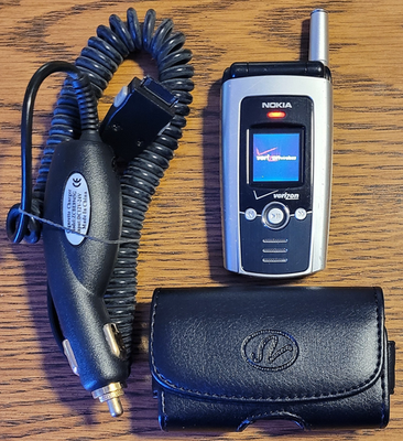 Nokia 6315i - Silver and Black ( Verizon ) Super Rare Flip Phone