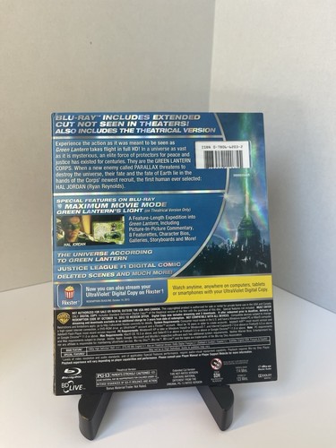 Green Lantern (3D, Blu-ray, DVD, 2011, 3-Disc Set, Extended Cut) Sealed - Picture 2 of 4