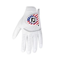 FootJoy Men's StaSof Golf Glove, USA Flag, X-Large, Worn on Flag