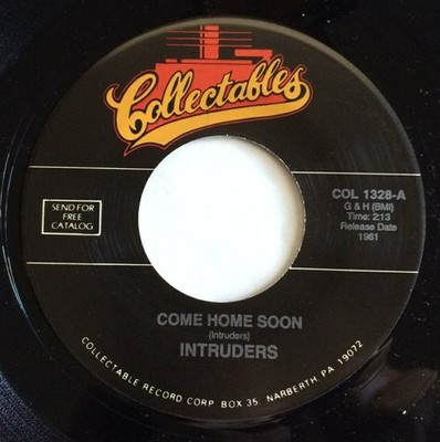 Intruders - Come Home Soon / I'm Sold On You - Used Vinyl Record 7 - F6999z