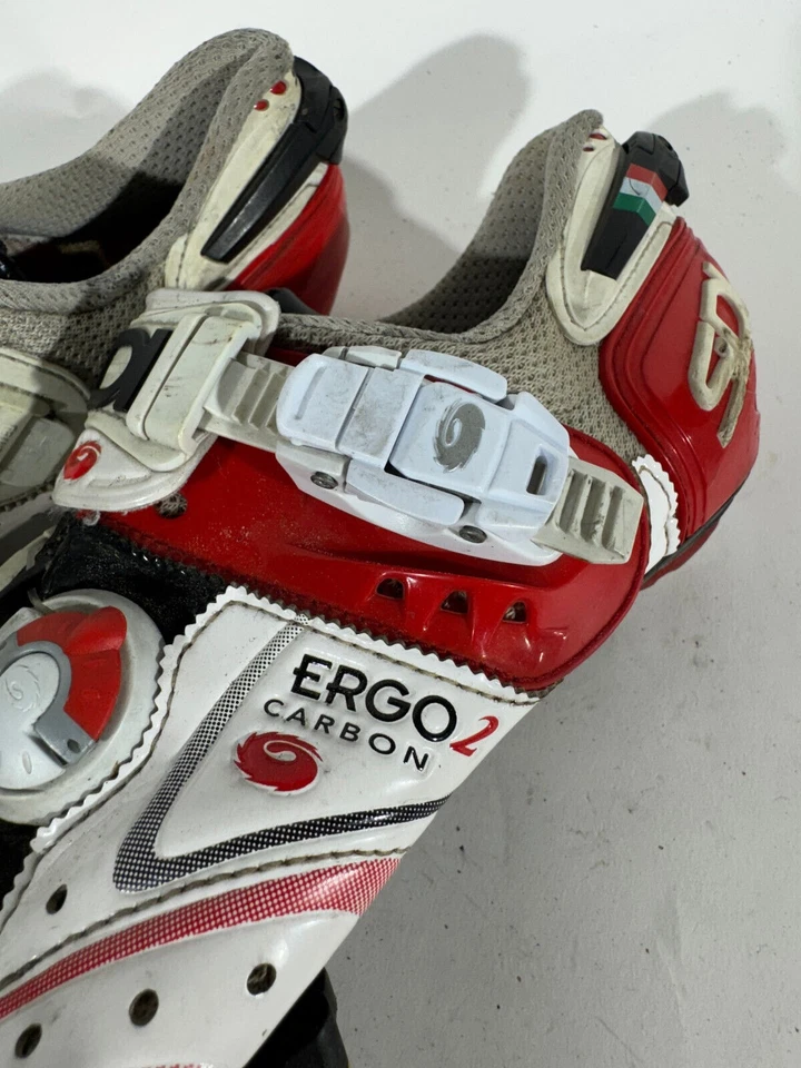 Велосипедные дорожные туфли SIDI Ergo 2 Carbon EU41 US7 UK6 Mondo 252 мм cs634 - Изображение 3 из 4
