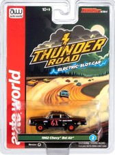 Auto World Thunderjet Ultra-G 1962 Chevy Bel Air 61 Black Thunder Road Slot Car