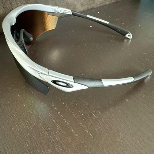 Oakley Sports Sunglasses Mirror Lens Gray/Black Frame Used - Picture 2 of 6
