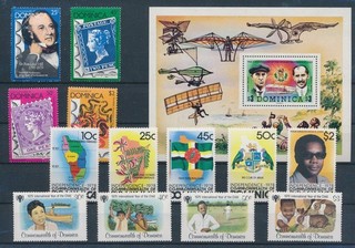 LS99145 Dominica selección de bonitos sellos lote fino MNH
