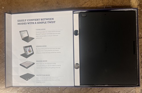 Targus VersaType 4-1 Keyboard/Cover Case for IPad Air & iPad Air 2 - Picture 4 of 5