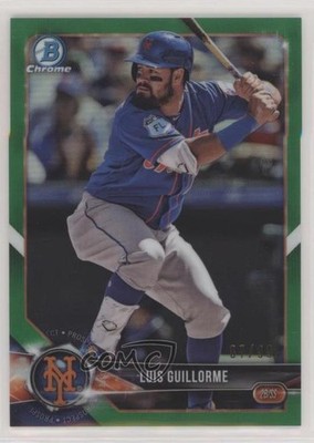 2018 Bowman Chrome Prospects Green Refractor 67/99 Luis Guillorme Rookie RC n1u