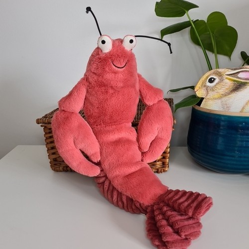 Jellycat Larry Lobster - Medium Lobster - Sea Creature Soft Toy Plush Beanie 12” - Picture 15 of 17