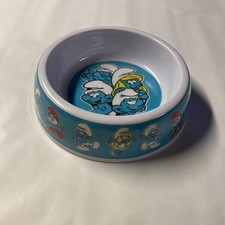Smurf - The Smurfs Cat Bowl - Food Water Dish Smurf Papa Smurf 2025 Brand New