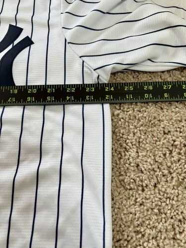 Nike MLB New York Yankees Trikot Herren L Nadelstreifen Knopfleiste weiß " - Bild 12 von 13