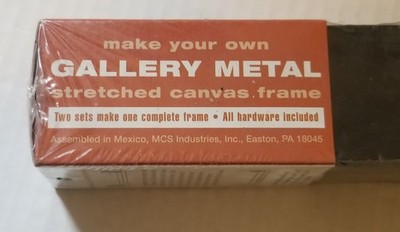 NIP Gallery Metal-Make Your Own Shadow Box or Stretched Canvas Frame Kit 18'' Sq