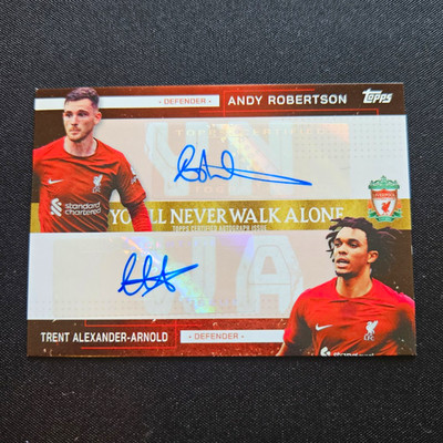 Topps FC Liverpool Team Set Robertson / Trent Alexander-Arnold Dual Auto /99 LFC