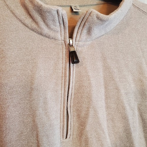 Peter Millar Pullover Herren Strick Grau Quarter Zip Pulli Freizeit Baumwolle Xl - Bild 2 von 4