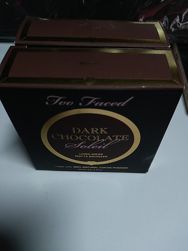 Too Faced DARK CHOCOLATE SOLEIL Longwear Bronzer MATTE, 0.28 OZ NIB - Picture 2 of 4