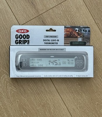 New OXO Good Grips Digital Leave-In Thermometer Chef's Precision Met Probe