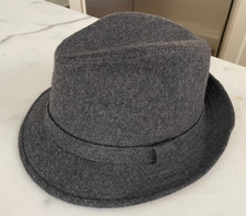 Vintage McGregor Gray Wool Blend Fedora Size M Medium