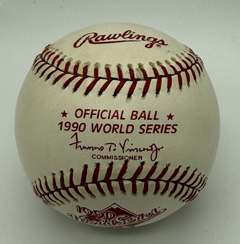 Rawlings Official Ball 1990 World Series Unsigned Francis T Vincent - READ