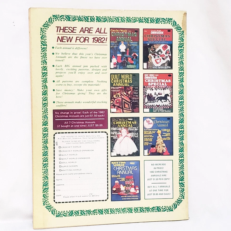 Quilt World Magazine December 13 Patterns 1982 Royal Star Christmas Dress - Image 2 of 4