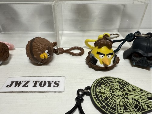 2009 Star Wars Angry Birds Key Ring Backpack Hanger Bundle Of Figures X10 - 537 - Picture 7 of 9