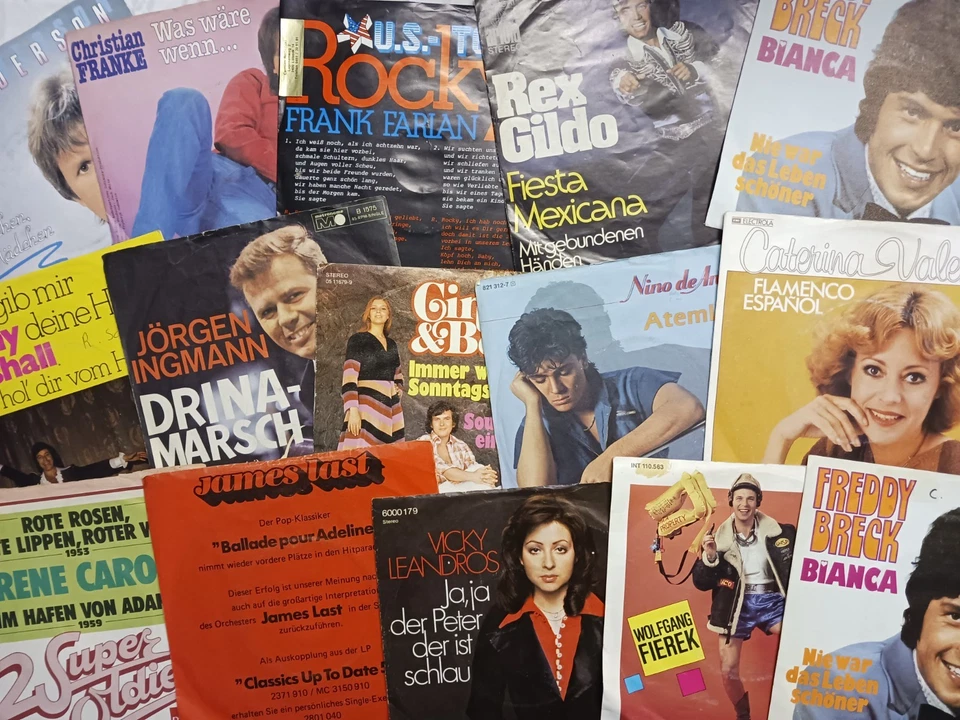 163 Single überwiegend Deutsch für die Musikbox B und C Ware - Bild 2 von 4