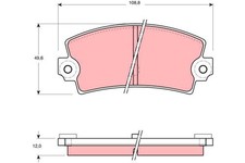 Plaquette de frein Lancia TREVI