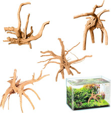 Natural Legni Acquario 4 Pezzi Legno Acquario Decorazioni 12-20CM Tronchi Legno 