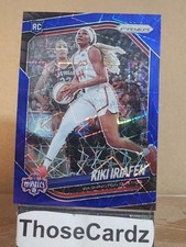2025 Panini Prizm WNBA Blue Velocity Prizm #72 Kiki Iriafen