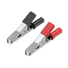 Vibit 30 Pcs 55 mm Metal Alligator Clips Electrical Test Clamps, 5 A Alligator