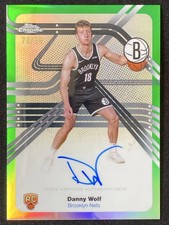 Danny Wolf 2025-26 Topps Chrome Next Stop Green Refractor Auto RC 78/99 #NS-DW