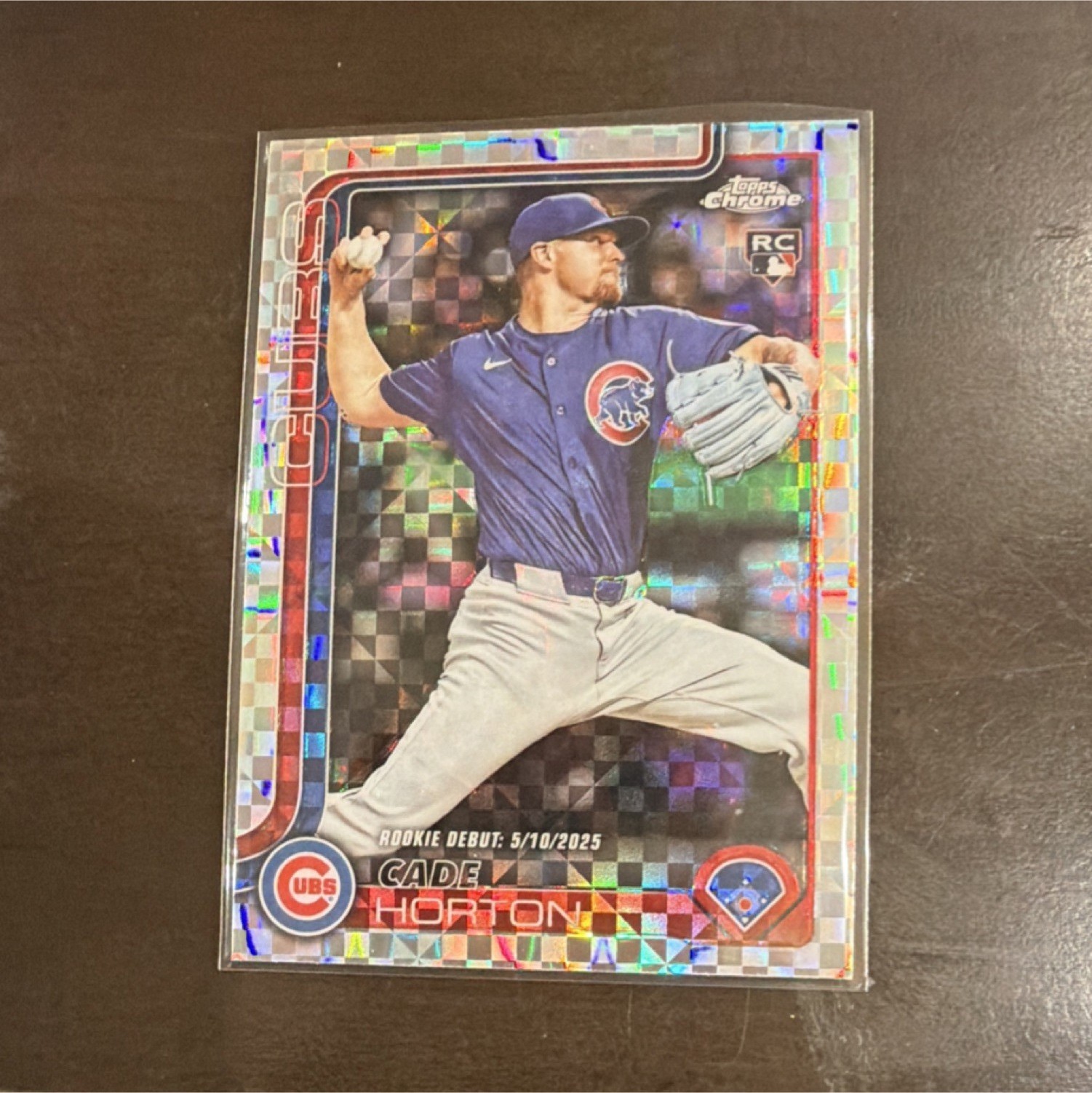2025 Topps Chrome Update Cade Horton Chicago Cubs Rookie Debut X-Fractor