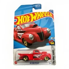 Hot Wheels Red  '40 Ford Pickup Truck  HW 2022 Drag Strip