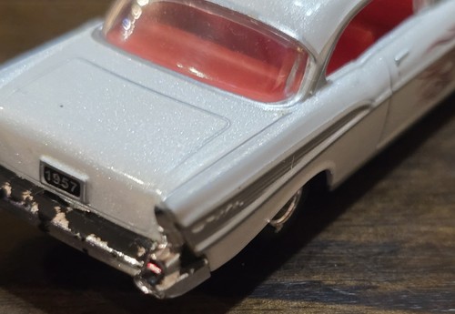 3¼" M2 Machines 1957 Chevrolet Bel Air 1/64 Base Model Faded Chrome Loose Car - Picture 3 of 13