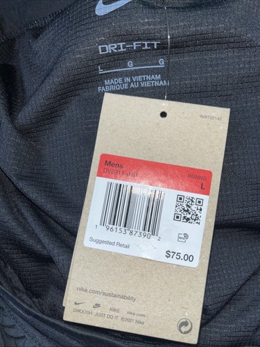 Nike Men’s Trail 5" Black Running Shorts Size Large BNWT Dv9311-010 $75 Genuine - Picture 3 of 3