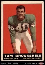 1961 Topps #102 Tom Brookshier Eagles Colorado 2 - GOOD