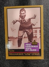 1991 Enor Pro Football Hall of Fame - Link Lyman #90 (RC)