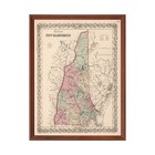 Old Map of New Hampshire 1861 - Vintage New Hampshire Art