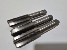 (3) - 7/8" - 14 UNF Bottoming Tap Triumph Twist Drill Co Carbon Steel 4 Flute