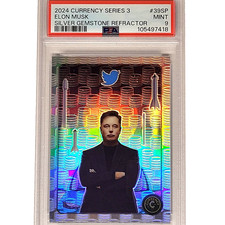 Pop 1 PSA 9 2024 Cardsmiths Series 3 Elon Musk #39-SP Silver Gemstone /50 BEAUTY