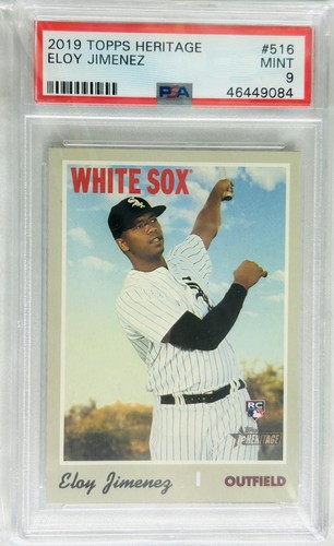 Eloy Jimenez Rookie PSA 9 2019 Topps Heritage #516 *421