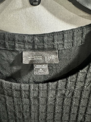 Paquete De 2 Top Colección J. Jill Wearever Talla MT Rosa Negro Waffle Texturizado - Imagen 4 de 10