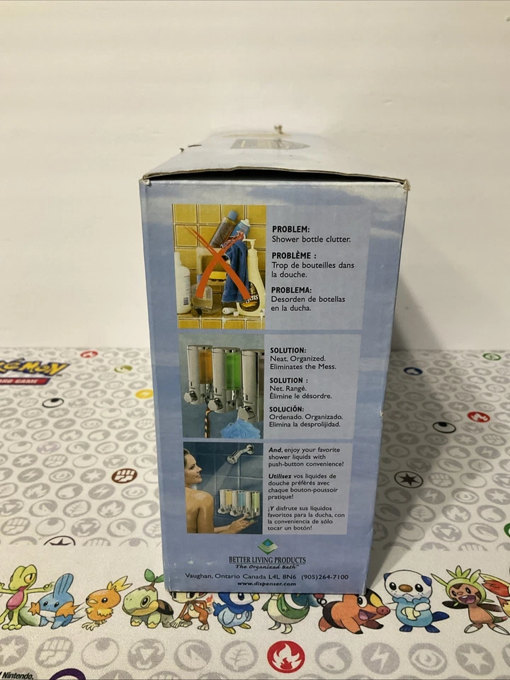 Диспенсер для душа AVIVA 3 камеры хром - новый - никогда не использовался - быстрая доставка! - Изображение 4 из 4