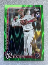 2025 Topps Chrome Baseball Darren Baker Green Raywave /99 #231