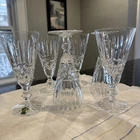 Set Of 6 Vintage Waterford Crystal Tramore Pattern Ireland Wine Glasses