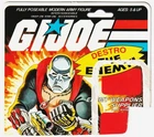1980's Hasbro G.I. Joe Cobra Destro Cobra Weapons Supplier 20 BACK File Card