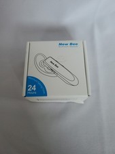New Bee Bluetooth Headset Earpiece V5.0 Wireless Handsfree Microphone 24 Hours