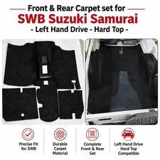 Carpet Kit For Suzuki Samurai 1985-1995 Swb -left Hand Drive-hardtop- Black