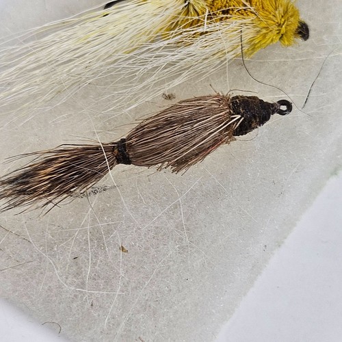 Esche da pesca a mosca vintage mosche fatte a mano set di 5 insetti capelli pesca acqua dolce - Foto 6 di 8