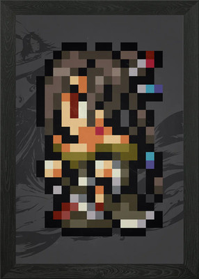 FF X Lulu Pixel Sprite gerahmtes Wandbild Poster Leinwanddruck Bild