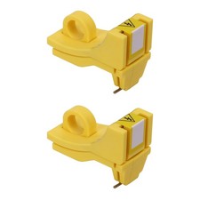 Image of 2x Miniature Circuit Breaker Lockout High Mechanical Strength Nylon Pin Out C CT