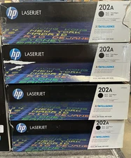 HP M254 M281 202A CF500A Black Toner Cartridge- GENUINE!
