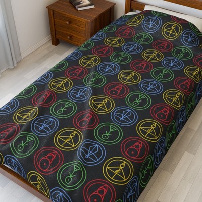 Owl House Glyphs Blanket - Luz Noceda Eda Clawthorne Home Decor - Christmas Gift